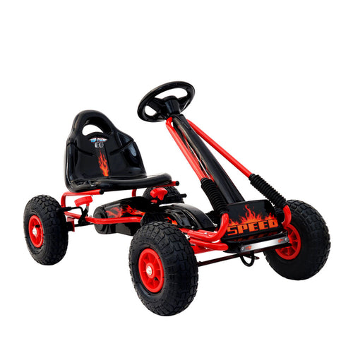 Rigo Kids Pedal Go Kart Car Ride On Toys Racing Bike Rubber Tyre