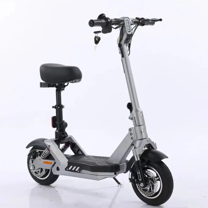 Mini electric 2-wheeler 400W 48V 12AH lithium battery adult sports mobility electric scooter convenient travel folding e bike