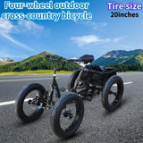 Quad bike 20-inch fat tire with storage basket