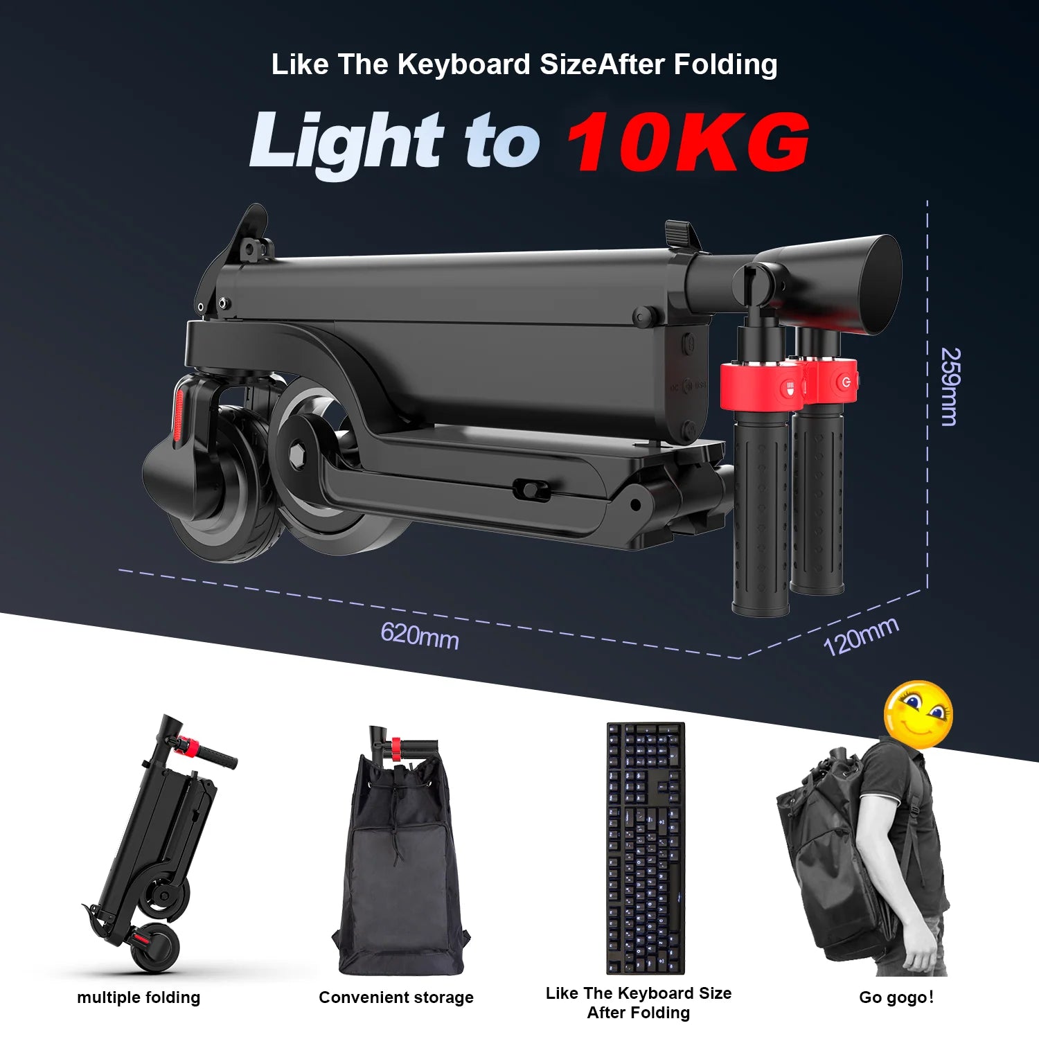 Electric scooter Foldable