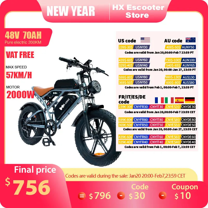 Fat Tire electric bikes