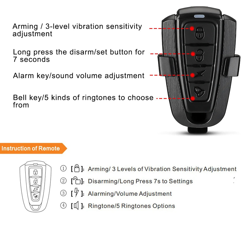 Rockbye Bike Bell USB Rechargeable Motorcycle Electric Horn MTB Road Cycling Remote Control Anti-theft Alarm Bicycle Accessories