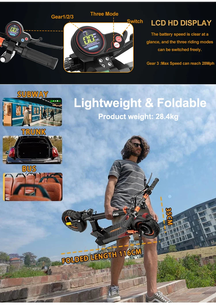 Mankeel MX-14 Off-Road Electric Scooter 800W 45KM/H High Speed Powerful Electric Scooters Adults USA Warehouse