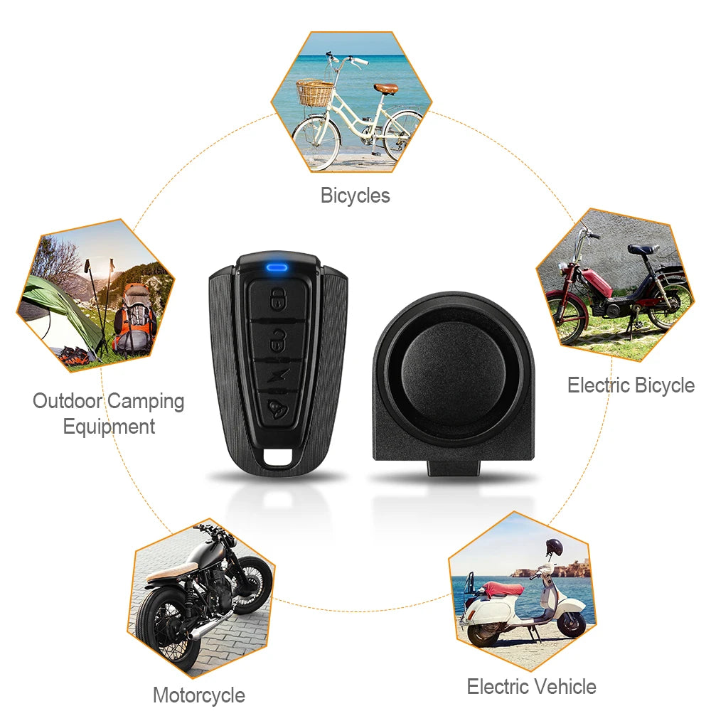 Rockbye Bike Bell USB Rechargeable Motorcycle Electric Horn MTB Road Cycling Remote Control Anti-theft Alarm Bicycle Accessories
