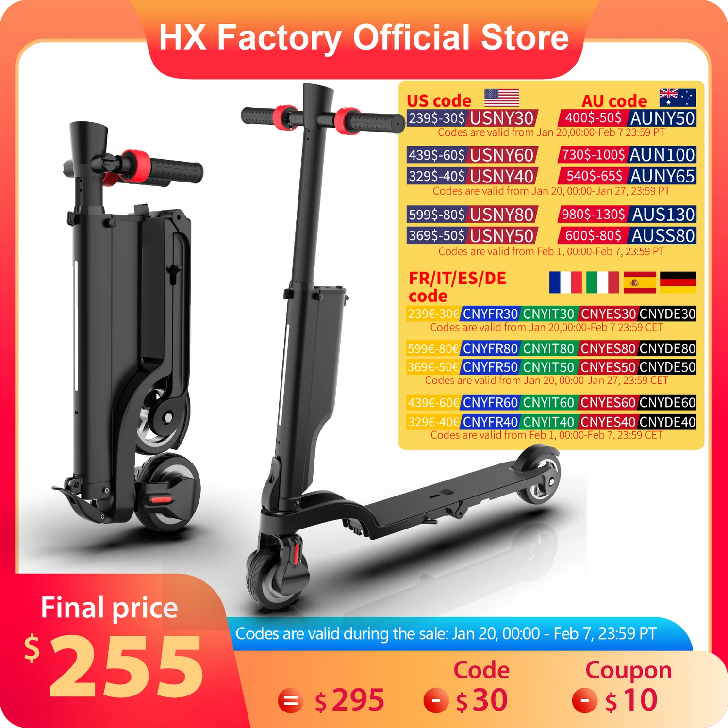 Electric scooter Foldable