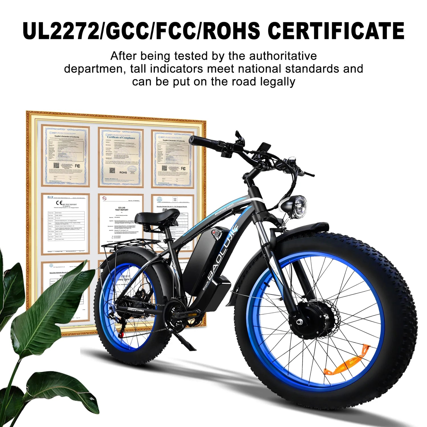 Ebike 2000W Electric Bike 48V 20Ah Removable Battery 26
