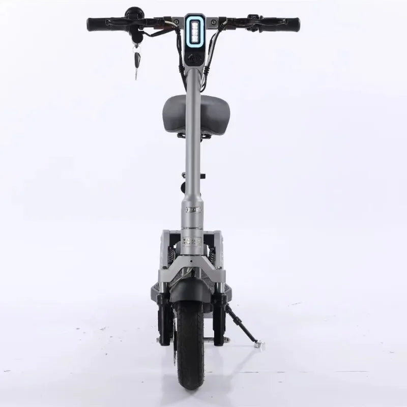 Mini electric 2-wheeler 400W 48V 12AH lithium battery adult sports mobility electric scooter convenient travel folding e bike