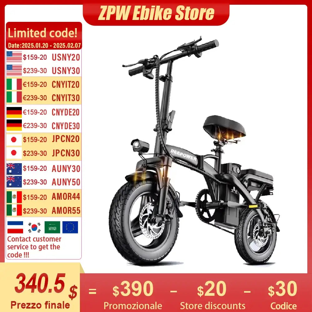 MElectric Adult Fat Tire Electric Bike – 750W High-Performance Motor, 48V Battery, Off-Road Electric Bicycle for Adults, All-Terrain Fat Bike for Beach and Snow
