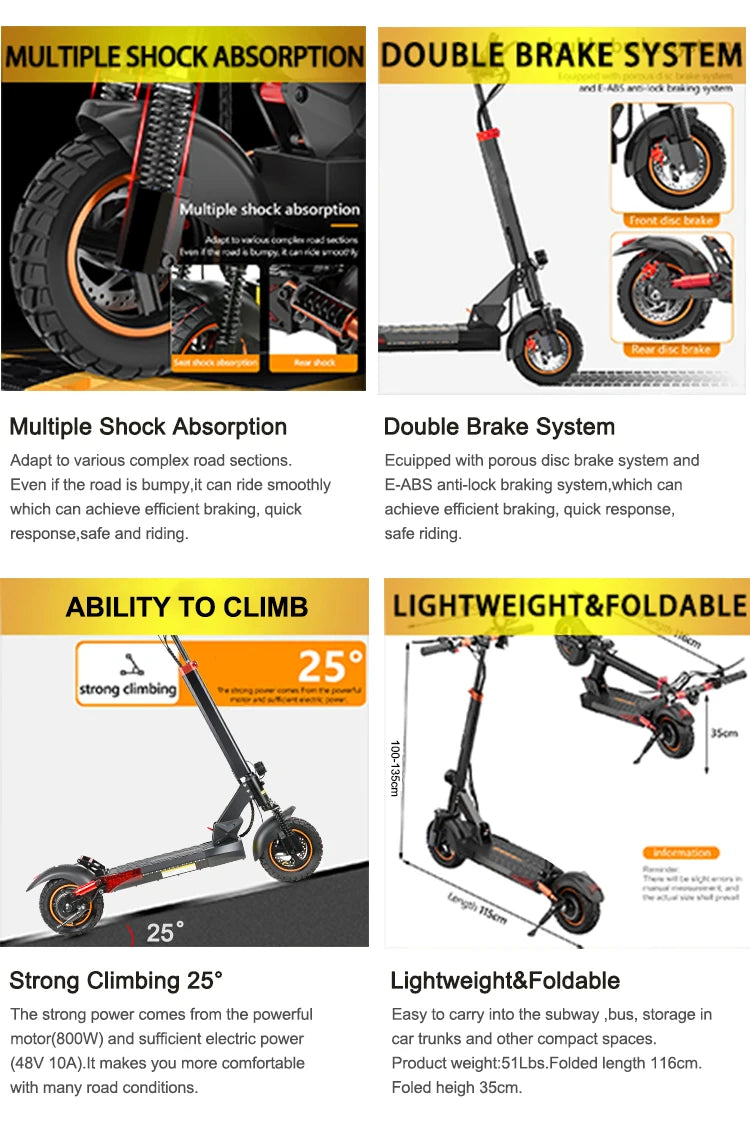 Mankeel MX-14 Off-Road Electric Scooter 800W 45KM/H High Speed Powerful Electric Scooters Adults USA Warehouse