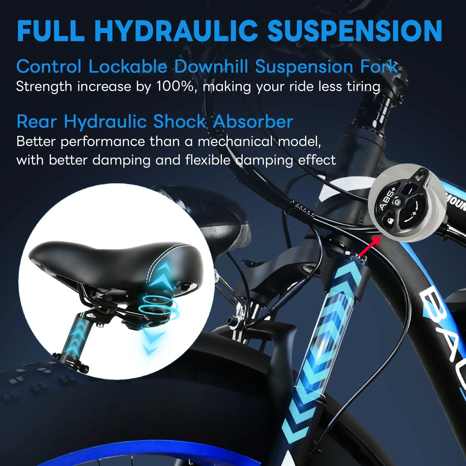 Ebike 2000W Electric Bike 48V 20Ah Removable Battery 26