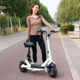 Mini electric 2-wheeler 400W 48V 12AH lithium battery adult sports mobility electric scooter convenient travel folding e bike