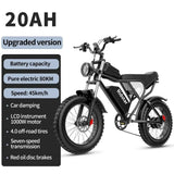Ebike Ridstar Q20 Pro 2000W Dual Motor 40AH Dual Battery Top Speed 60KM/H 20*4Fat Tire  Electric Bike  Mountain Electric Bicycle