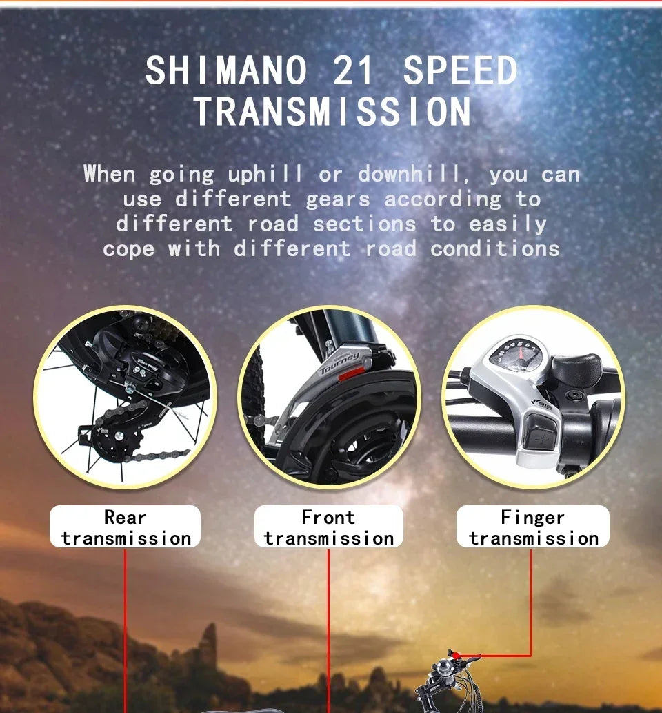 EBIKE 1000W City Electric Bike Removable 13Ah Lithium-ion Battery Ebike 60 Miles Range Dual Disc Brakes Alloy Electric Bicycle