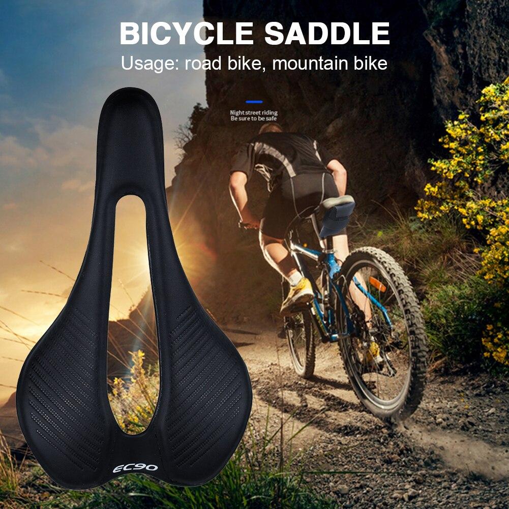 Bike Cushion Cycling Seat Nylon Fiber PU Leather Comfortable MTB