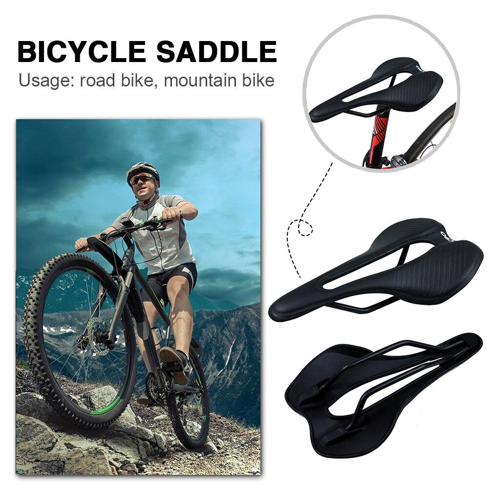 Bike Cushion Cycling Seat Nylon Fiber PU Leather Comfortable MTB