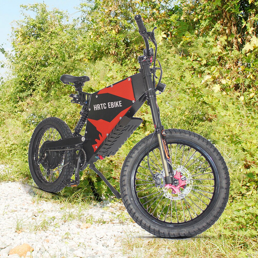 New electric dual-sport dirt bike72V5000W Ebike Plus Stealth Bomber Stealth electric mountain bike 100KM/H off-road ebike EMTB